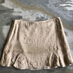 BNWT Valentino Silk Beaded Mini Skirt IT 42